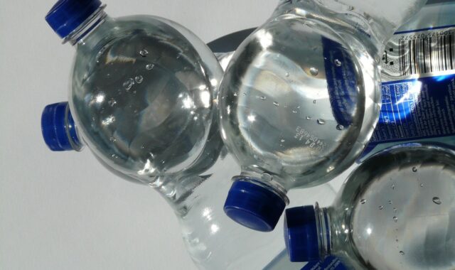 bottles, plastic bottle, bottle, sparkling water, water, transparent, lid, blue, tight, drink, carbonic acid, quiet, refreshing, refreshment, lie, nature, domestic animal, polyethylene terephthalate