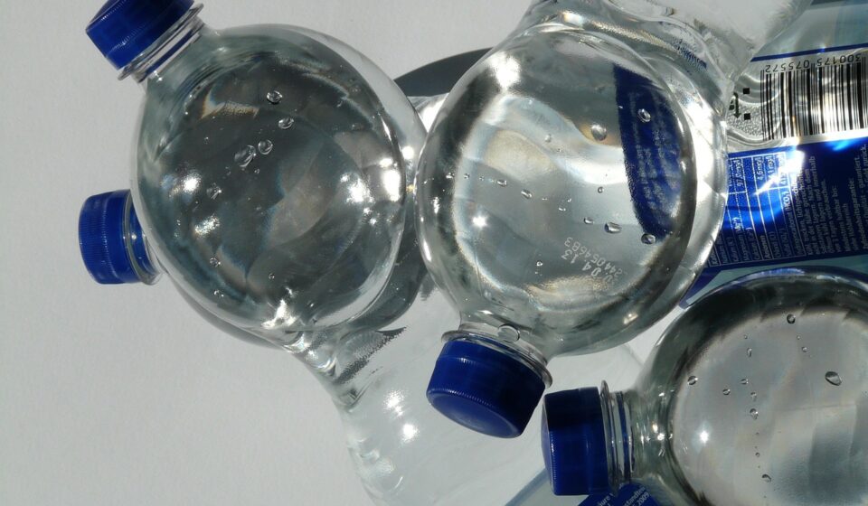 bottles, plastic bottle, bottle, sparkling water, water, transparent, lid, blue, tight, drink, carbonic acid, quiet, refreshing, refreshment, lie, nature, domestic animal, polyethylene terephthalate