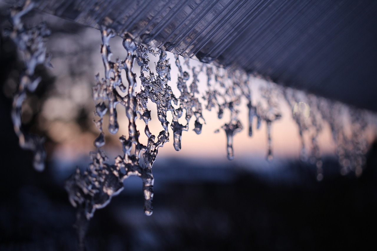 icicle, winter, snow, frost, nature, roof, acrylic glass