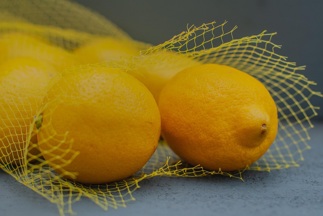 lemon, citrus, colorful, bitter, acid, yellow, bag, plastic, fruit, organic, lemon, lemon, lemon, lemon, lemon, fruit