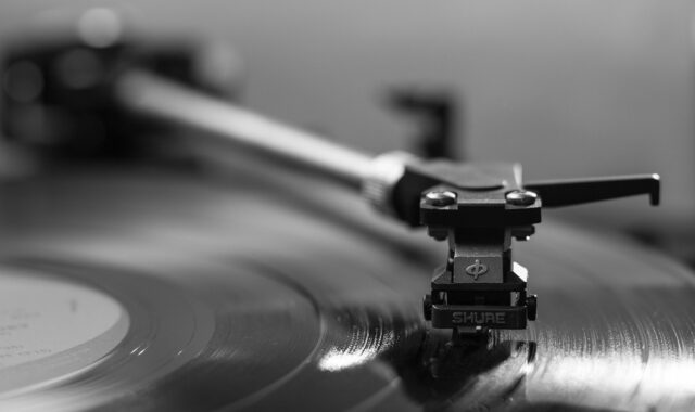 record player, vinyl, phonograph record, mono, music, plastic, record, reflection, sound, turntable, vintage, gray music, gray vintage, music, music, music, music, music