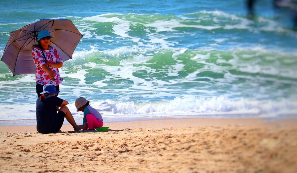 vietnam, sun protection, beach, health, skin cancer, sea, parasol, nature, coneflower, uv-srahlen, prevention