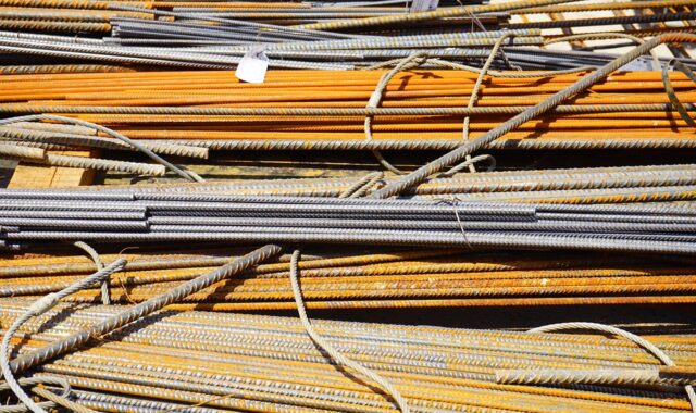 iron bars, reinforcing bars, structural steel, rusty, building material, construction site, stole, housebuilding, iron, reinforcing iron, new building, reinforced concrete, bent, material, welded wire mesh