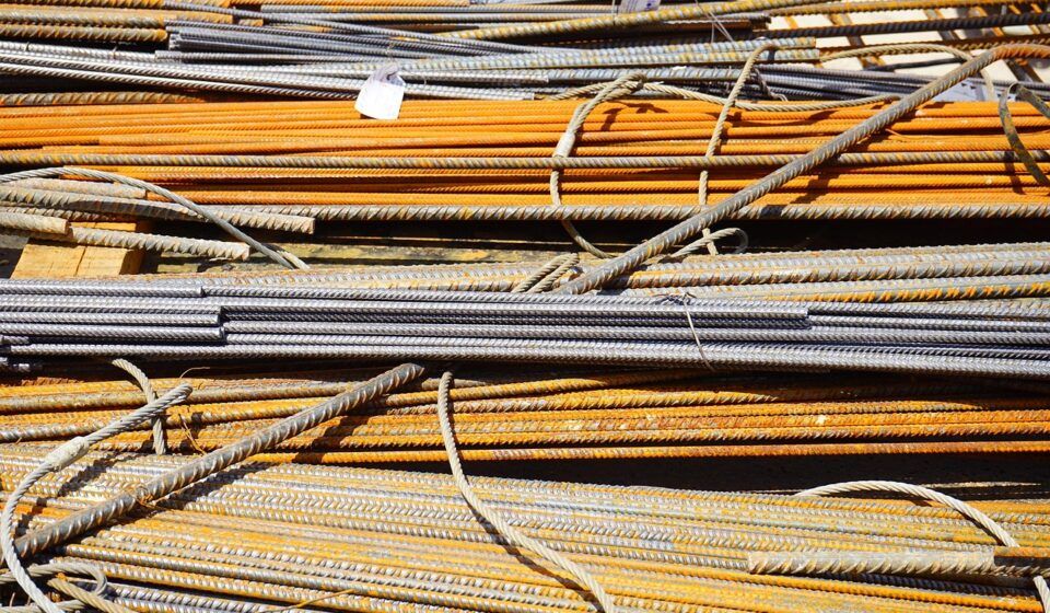 iron bars, reinforcing bars, structural steel, rusty, building material, construction site, stole, housebuilding, iron, reinforcing iron, new building, reinforced concrete, bent, material, welded wire mesh