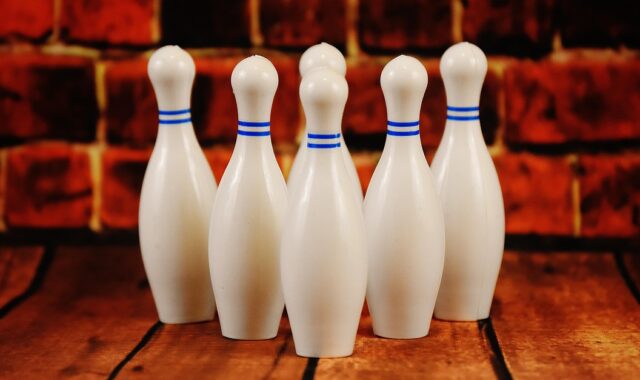 bowling, white, plastic