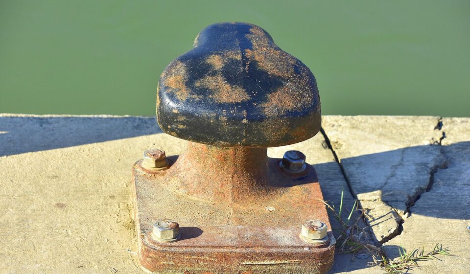 mooring, iron, oxide, metal, rusty