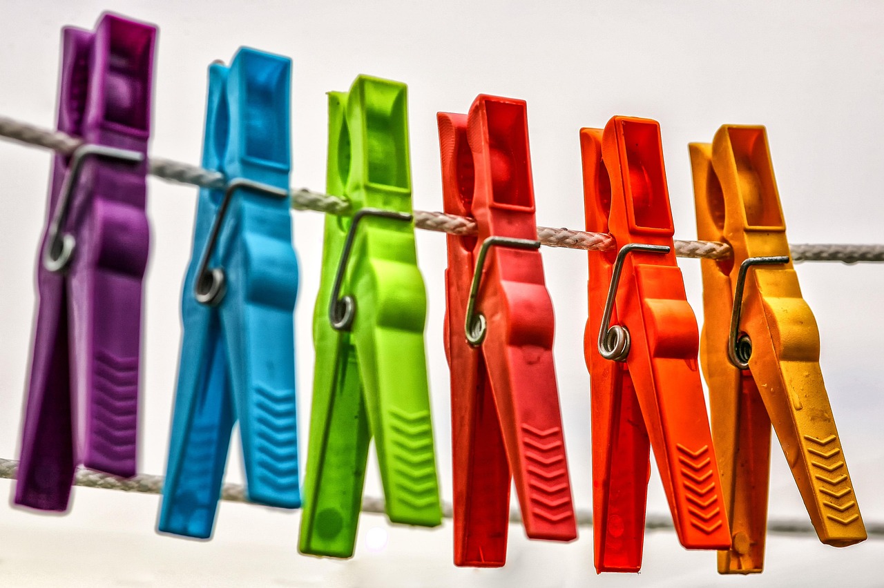 clothespins, clothes line, colorful, clothes pegs, washing line, rope, hang, clips, plastic, closeup, plastic, plastic, plastic, plastic, plastic
