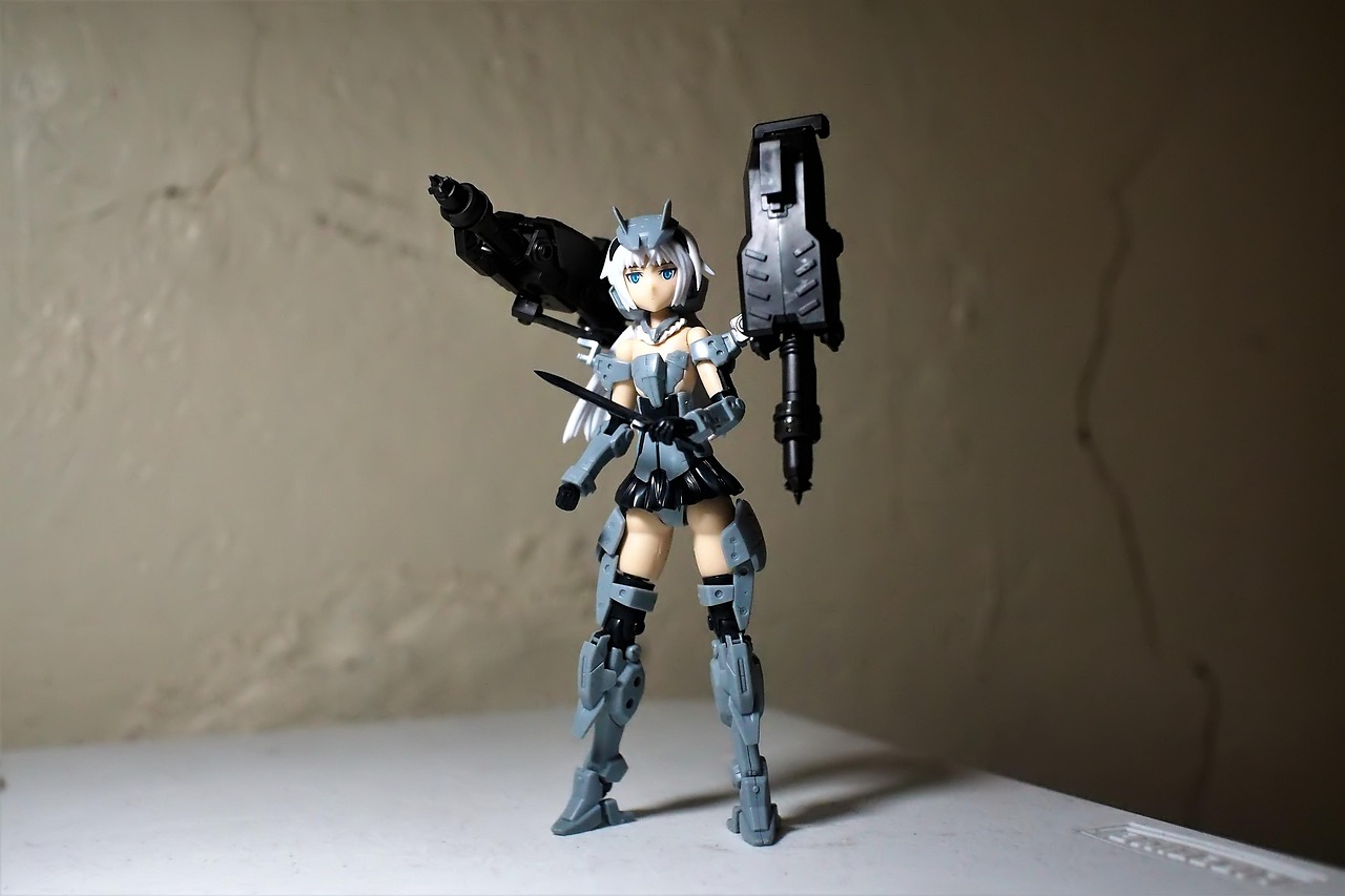 young, lady, female, girl, woman, toy, figurine, model, kotobukiya, frame, arms, kit, plastic, pvc, movable, brown frame, brown lady