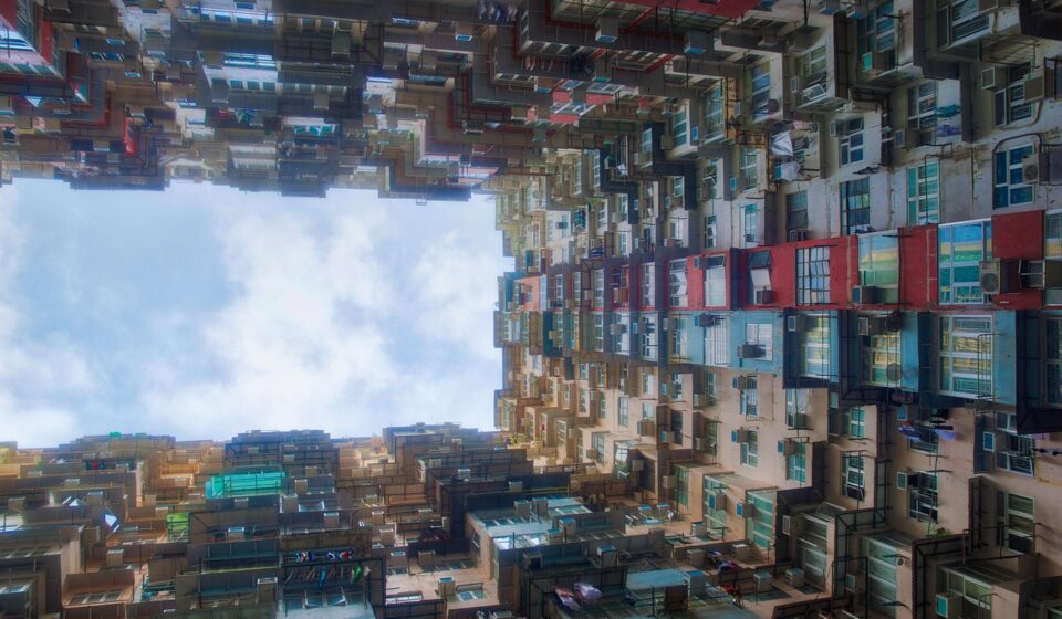 skyscraper, multicoloured, building, architecture, window, to dye, high, coloured, old, china, hong kong, hong kong, hong kong, hong kong, hong kong, hong kong